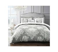 Sweet Dreams Silver Ascot Duvet Cover And Pillowcase Set Single