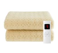 Sweet Dreams Single Size Electric Heated Blanket Mattress Soft Fleece Throw 9 Heat And 9 Timer Settings Dual Controller Washable