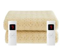 Sweet Dreams Superking Size Electric Heated Blanket Mattress Soft Fleece 9 Heat And 9 Timer Settings Dual Controller Washable