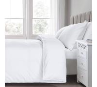 Sweet Dreams T200 Percale Cotton Duvet Cover in White | Size: Super King Sweet Dreams White Super King