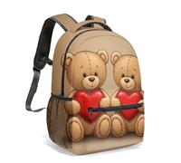 Sweet Dreams Teddy Bear Moon Stars 16 Inch All Over Print Backpack for Kids Girls School Cute Designer Rucksack (05)