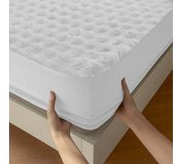 Sweet Dreams White Alpine Bubble Faux Fur Fitted Sheet King