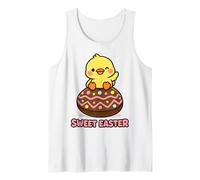 Sweet Easter Kawaii Chick Chocolate Egg Cute Spring Cartoon Tank Top