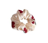 Sweet Embroidery Flower Hair Tie Elastic Scrunchie Stretchy Hairband Multiuse Ponytail Holder Wristband For Women Girl Embroidered Lace Scrunchie