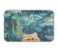 Sweet Exotic Shorthair Cats A River Summer cat cooling mat outdoor Self Cooling 38" x 23" cooling matt for animals outdoors waterproof manta fria para perros M