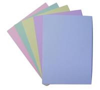 Sweet Factory A4 Assorted Pastel Coloured Paper 5 Colours Various Pack Sizes - Card Making, Printing, Copying, Drawing, Arts and Crafts (100 Sheets)
