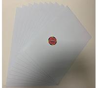 Sweet Factory Arts & Crafts Self Adhesive Sticky Back Gloss Vinyl A4 for Lettering or Decals Suitable for Most scan and Cut Machines (White) ** FREE Sheet of Transfer Tape**
