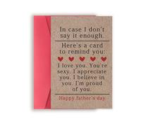 Sweet Fathers Day Cards Gifts for Boyfriend Husband, Happy Father's Day Gift from Wife Girlfriend, Wonderful Father's Day Card to My Favorite Father, Love Card
