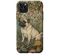 Sweet Fawn Pug in an Old English Garden Case for iPhone 11 Pro Max