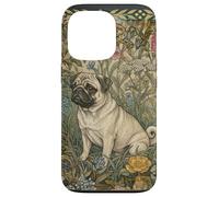 Sweet Fawn Pug in an Old English Garden Case for iPhone 13 Pro