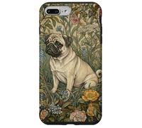 Sweet Fawn Pug in an Old English Garden Case for iPhone 7 Plus/8 Plus