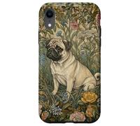 Sweet Fawn Pug in an Old English Garden Case for iPhone XR