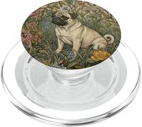 Sweet Fawn Pug in an Old English Garden PopSockets PopGrip for MagSafe