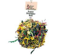 Sweet Feet and Beak 3-Inch Diameter Super Shredder Ball, Small