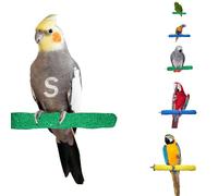 Sweet Feet and Beak Comfort Grip Safety Bird Pumice Perch - Patented Bird Perch Keeps Nails and Beak in Top Condition - Imitates Birds' Life in the Wild - Non-Toxic - Hangs Easily - Small - Yellow