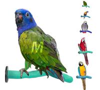 Sweet Feet and Beak Safety Pumice Perch Bird Toy - Trims Nails and Beak - Promotes Healthy Feet - Safe, Non-Toxic - Blue, Green, Purple - Plastic and Pumice - Bird Accessories