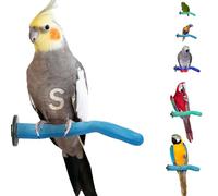 Sweet Feet and Beak Safety Pumice Perch Bird Toy - Trims Nails and Beak - Promotes Healthy Feet - Safe, Non-Toxic - Blue, Green, Purple - Plastic - Bird Perch