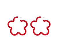 Sweet Flower Ear Studs Cute Floral Stud Earrings Candy Color Earrings Acrylic Material Ear Jewelry Girl Party Jewelry