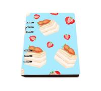 Sweet Food Notebook, Pu Leather Notebooks, Lined Paper Teacher Notebook 180Pages/90Sheets, A5 Note Book for Home, Notes Book for Dairy, University Stationery Women Man