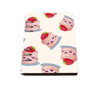 Sweet Food Notebook, Pu Leather Notebooks, Lined Paper Teacher Notebook 180Pages/90Sheets, Homework Book for Office, Workbook for Work, Revision Supplies Women Man