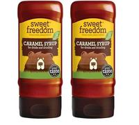 Sweet Freedom Caramel Syrup - 350 g | Natural Great Taste With Sweetness Derived from Fruit | Ideal for Coffee, Baking & Dessert | No Preservatives or Allergens | Vegan | Only 13 Cal Per Teaspoon