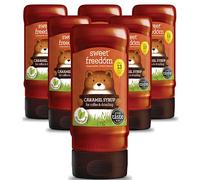Sweet Freedom Delicious Caramel Syrup | Plant Based & Vegan | Pack of 6 - Recyclable