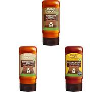 Sweet Freedom Dessert Classics Syrup Bundle 350 g - Butterscotch, Honeycomb & Caramel Vegan Syrups Naturally Sweetened with Fruits for Desserts & Baking (Pack of 3)