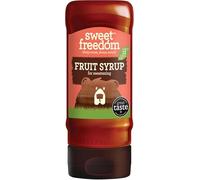 Sweet Freedom Fruit Syrup 350 g - Vegan Drizzle for Coffee and Pancakes, Naturally Sweetened with Fruits, Only 13 Kcal Per Teaspoon (Pack of 1)