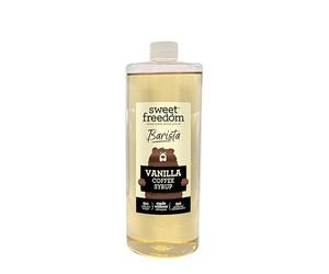 Sweet Freedom Vanilla Coffee Syrup - 1 litre | Great Taste | Natural Sweetness Derived from Fruit | Ideal for Baristas & Coffee Lovers | No Preservatives or Allergens | Vegan