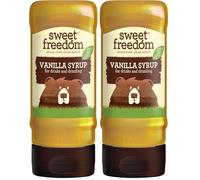 Sweet Freedom Vanilla Syrup - 350 g | Natural Great Taste With Sweetness Derived from Fruit | Ideal for Coffee, Baking & Dessert | No Preservatives or Allergens | Vegan | Only 13 Cal Per Teaspoon