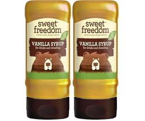 Sweet Freedom Vanilla Syrup - 350 g | Natural Great Taste With Sweetness Derived from Fruit | Ideal for Coffee, Baking & Dessert | No Preservatives or Allergens | Vegan | Only 13 Cal Per Teaspoon