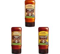 Sweet Freedom Winter Warmers Syrup Bundle 350 g - Cinnamon, Gingerbread & Caramel Vegan Syrups Naturally Sweetened with Fruits for Coffee & Desserts (Pack of 3)