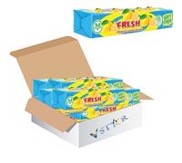 Sweet Fresh Chews Stick Packs 43g - Lemon and Strawberry Flavours, Fruity Chewy Sweets, Classic Retro Treats, Perfect for Sharing or On-the-Go Snacking - Swzl (24 x Pack, Chews Lemon)