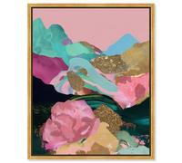 Sweet Geology II Canvas Print Gold Dam Wall Decor by Art Remedy, Gold Frame, 24 x 30