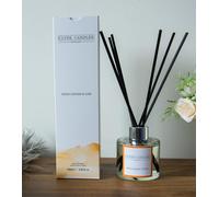 Sweet Ginger & Lime Reed Diffuser - Clyde Candles, Luxury Diffuser Oil with a Set of 7 Fibre Sticks, Best Aroma Scent for Home, Kitchen, Living Room, Bathroom. Fragrance Diffusers set with sticks