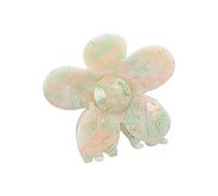 Sweet Girls High Ponytail Hair Claw Lovely Female Colorful Flower Shape Hair Claw Casual Banquet Hair Clip for Girls