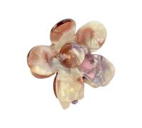 Sweet Girls High Ponytail Hair Claw Lovely Female Colorful Flower Shape Hair Claw Casual Banquet Hair Clip For Girls