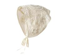 Sweet Girls Hollow out Bandanas Knitted Triangle Scarf Sunproof Turban Camping Headwrap Lovely Hair Kerchief