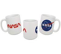 Sweet Gisele | NASA Mug | Original Ceramic Coffee Cup | Iconic Meatball Logo & Classic Red Insignia Design | Beautiful Vivid Colors | Great Novelty Gift | White Mugs | 15 Fl. Oz (White)
