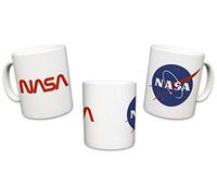 Sweet Gisele | NASA Mug | Original Ceramic Coffee Cup | Iconic Meatball Logo & Classic Red Insignia Design | Beautiful Vivid Colors | Great Novelty Gift | White Mugs | 11 Fl. Oz (White)