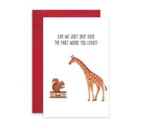 Sweet Goodbye Card, Thoughtful Friends Farewell Card, Moving Away Card, Skip Over the Part Where You Leave