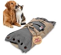 Sweet Goodbye Cocoon® - Eco-Friendly Pet Burial & Cremation Ceremony Kit (Premium Wool) - Casket for Dogs and Cats - Size for Every Breed (Choose Size & Color) (Medium, Grey)
