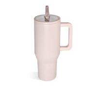 sweet grain AGH 40 oz Tumbler with Handle and Flip Straw - 100% Leak-Proof Stainless Steel Water Bottle - Triple Layer Insulated Travel Cup, Blush Pink