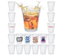 sweet grain Sublimation Frosted Shot Glasses with Heavy Base 1.5oz The Sublimation Blanks Shot Glass for Whiskey, Tequila, Vodka (24 Pack)