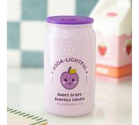 Sweet Grape Soda Can Candle - Kawaii Purple Grape Scented Candle