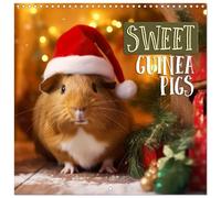 Sweet GUINEA PIGS (Wall Calendar 2026 12" x 24" / 30 x 60 cm (open)) CALVENDO 12 Month Wall Calendar