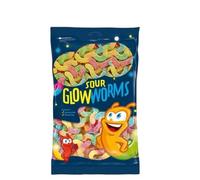 Sweet Gummy Variety - 1kg Pack of Sour Glowworms, Playmouse, Pingummi, Squiggle Twist, The Squiggles & Milky Cow - Fun Chewy Treats - Trol (Sour Glowworms)