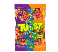 Sweet Gummy Variety - 1kg Pack of Sour Glowworms, Playmouse, Pingummi, Squiggle Twist, The Squiggles & Milky Cow - Fun Chewy Treats - Trol (Squiggle Twist)