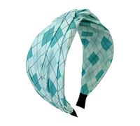 Sweet Hair Accessories Women Washing Face Hairband Elegant Headbands with Lattice Pattern Decor Gentle Hair Hoop