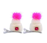 Sweet Hairy Hairpin Princesses Hair Clip Colorful Barrettes With Bobbles For Girls Hair Accessories